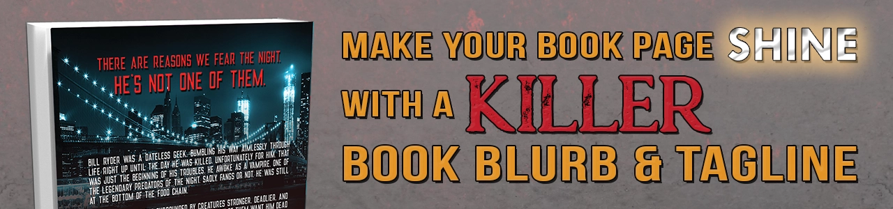 make your book page shine with a killer blurb and tagline