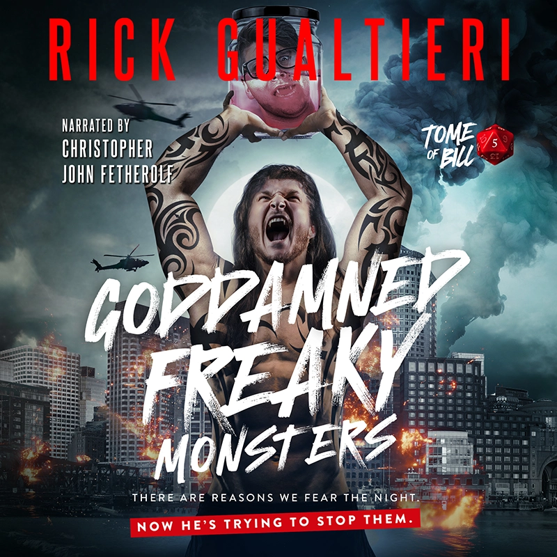 Horror Comedy Author Rick Gualtieri Audiobooks Goddamned Freaky Monsters